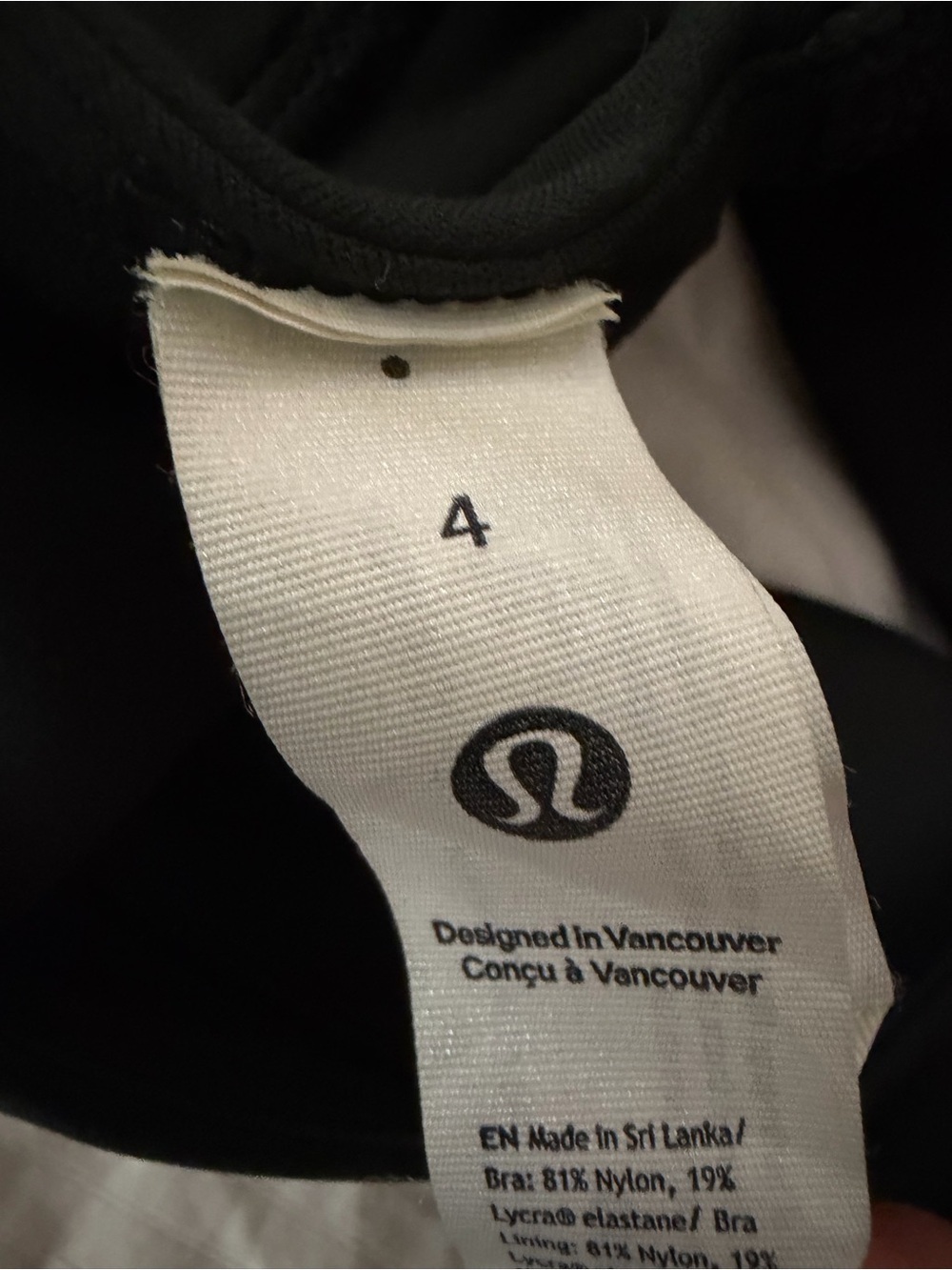 Lululemon Align V-Neck Bra Dark Green Light Support Nulu Size 4 - Picture 4 of 4